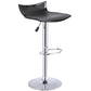 Costway Set of 2 Black Adjustable Swivel Bar Stools ABS Seat