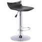 Costway Set of 2 Black Adjustable Swivel Bar Stools ABS Seat