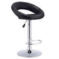 Costway Set of 2 Black Adjustable Swivel PU Bar Stools