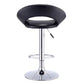 Costway Set of 2 Black Adjustable Swivel PU Bar Stools