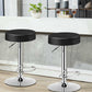Costway Set of 2 Black Adjustable Swivel Round Bar Stool Pub Chairs