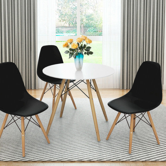 Costway Set of 2 Black Mid-Century Modern DSW Dining Side Chair