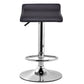 Costway Set of 2 Black Modern Leather Bar Stool Adjustable Swivel Dining Counter Chair