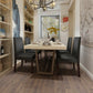 Costway Set of 2 Black PU Upholstered Parsons Dining Chair