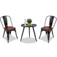 Costway Set of 2 Black Tolix Style Dining Stackable Chair