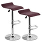 Costway Set of 2 Brown Modern Bar Stools Dinning Counter Chairs