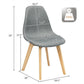 Costway Set of 2 Gray Accent Dining Chairs
