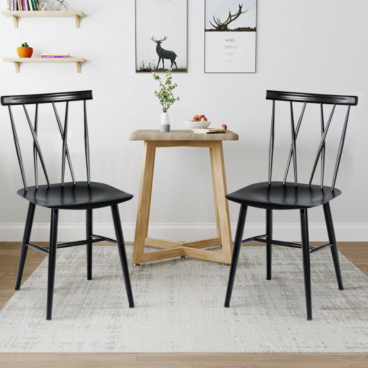 Costway Set of 2 Modern Dining Chairs with Backrest