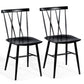 Costway Set of 2 Modern Dining Chairs with Backrest