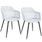 Costway Set of 2 Modern Hollow Back Dining Chair