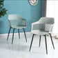 Costway Set of 2 Modern Hollow Back Plastic Arm Chair