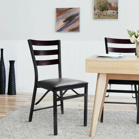 Costway Set of 2 Portable Folding Dining Chairs