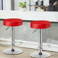 Costway Set of 2 Red Adjustable Swivel Round Bar Stool Pub Chairs
