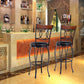Costway Set of 2 Retro Swivel Bar Kitchen Stools