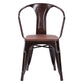 Costway Set of 2 Tolix Style Copper Armchair