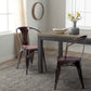 Costway Set of 2 Tolix Style Copper Armchair