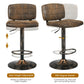 Costway Set of 2 Vintage Bar Stools with Adjustable Height and Footrest