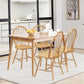 Costway Set of 2 Vintage Windsor Dining Side Wood Chairs