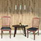 Costway Set of 2 Walnut Armless Slat Back PU Leather Dining Chairs