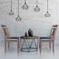 Costway Set of 2 Walnut PU Leather Upholstered Dining Chairs High Back Armless Furniture