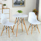 Costway Set of 2 White Mid-Century Modern DSW Dining Side Chair