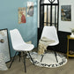 Costway Set of 2 White Mid Century Modern Side Chairs with PU Seat