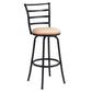Costway Set of 3 Steel Frame Counter Height Modern Swivel Bar Stools