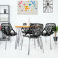 Costway Set of 4 Black Dining Birch Sapling Accent Armless Chairs