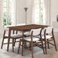 Costway Set of 4 Coffee Mid Century Modern Dining Side Chairs