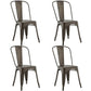 Costway Set of 4 Copper Stackable Tolix Style Dining Chairs