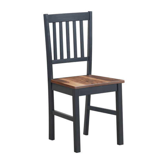 Costway Set of 4 Dining Chair Spindle Back Wooden Legs