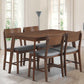 Costway Set of 4 Gray Mid Century Modern Dining Side Chairs