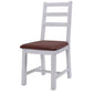 Costway Set of 4 High Back Wood Dining Side Chairs with Padded Seat
