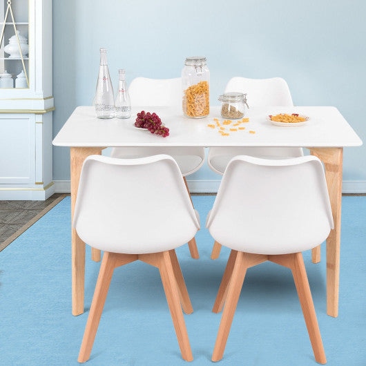 Costway Set of 4 Mid Century Armless Dining Chairs
