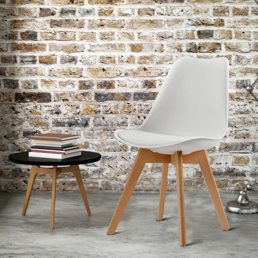 Costway Set of 4 Mid Century Dining Side Armless Chairs