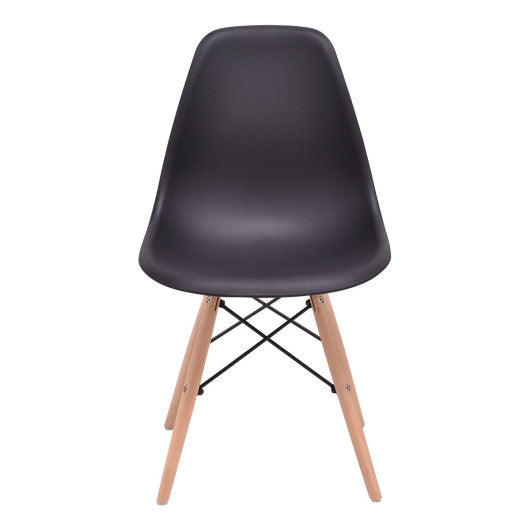 Costway Set of 4 Mid Century Modern Dining Chair with Wood Leg