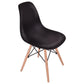 Costway Set of 4 Mid Century Modern Dining Chair with Wood Leg