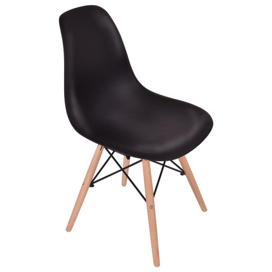 Costway Set of 4 Mid Century Modern Dining Chair with Wood Leg