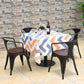Costway Set of 4 Tolix Style Stackable Copper Bistro Metal Furniture
