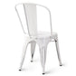 Costway Set of 4 White Tolix Style Dining Chair Stackable Bistro Chair