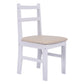 Costway Set of 4 White Wood Dining Side Chairs with Padded Seat