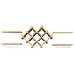 Costway Set of 5 Natural Wall Mount Wine Rack Set w/ Storage Shelves