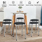 Costway Set of 6 Gray Portable Plastic Stack Stools