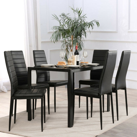 Costway Set of 6 High Back Dining Chairs