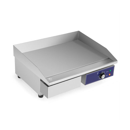 Costway Silver Commercial Electric Griddle with 122℉-572℉ Adjustable Temperature Control
