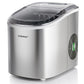 Costway Silver Countertop Automatic Ice Maker Machine 27Lbs/24 Hrs with Scoop and Basket