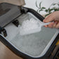 Costway Silver Countertop Nugget Ice Maker with 2 Ways Water Refill Self-Cleaning