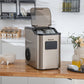 Costway Silver Countertop Nugget Ice Maker with 2 Ways Water Refill Self-Cleaning