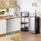 Costway Silver Free-Standing Built-in Ice Maker with 80lbs per Day