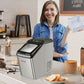 Costway Silver Ice Making Machine with 29 Pounds Pebble Ice per Day